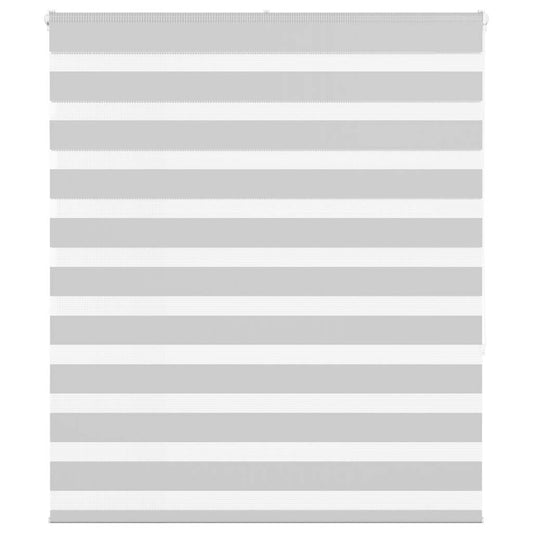 Zebra Blind Light Grey 120x150 cm Fabric Width 115.9 cm Polyester