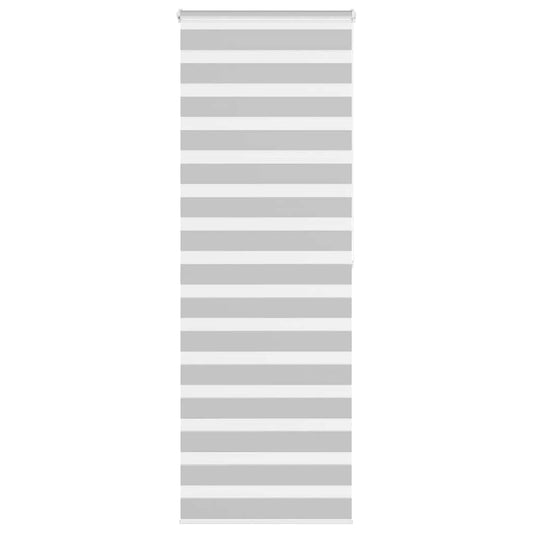 Zebra Blind Light Grey 90x200 cm Fabric Width 85.9 cm Polyester