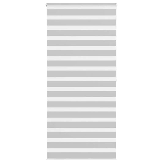 Zebra Blind Light Grey 100x200 cm Fabric Width 95.9 cm Polyester