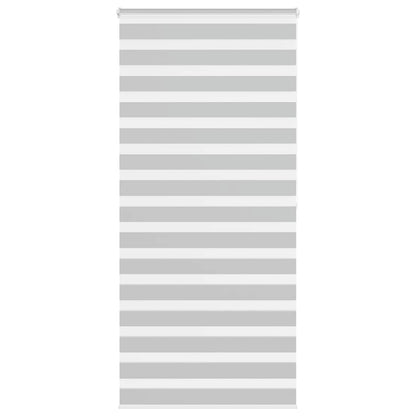 Zebra Blind Light Grey 105x200 cm Fabric Width 100.9 cm Polyester