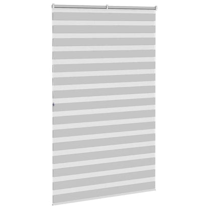 Zebra Blind Light Grey 145x200 cm Fabric Width 140.9 cm Polyester