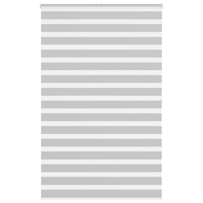 Zebra Blind Light Grey 150x200 cm Fabric Width 145.9 cm Polyester