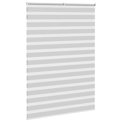 Zebra Blind Light Grey 155x200 cm Fabric Width 150.9 cm Polyester