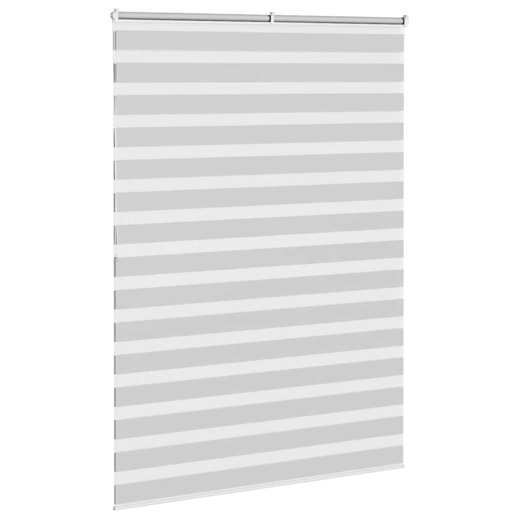 Zebra Blind Light Grey 160x200 cm Fabric Width 155.9 cm Polyester