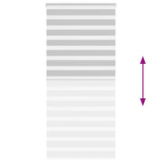 Zebra Blind Light Grey 105x230 cm Fabric Width 100.9 cm Polyester