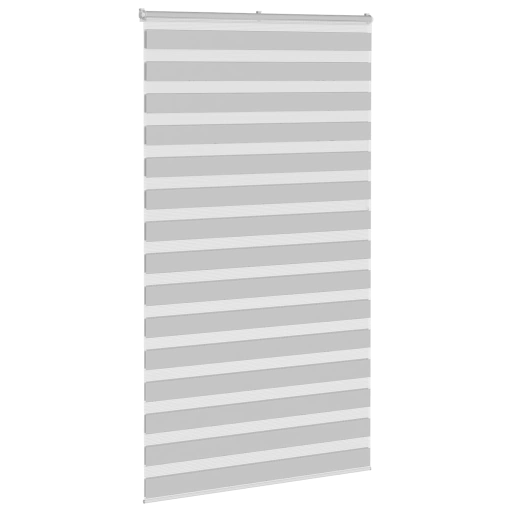 Zebra Blind Light Grey 135x230 cm Fabric Width 130.9 cm Polyester
