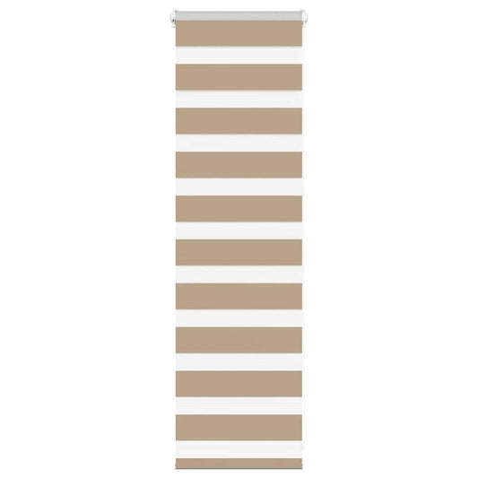 Zebra Blind Sand Brown 40x100 cm Fabric Width 35.9 cm Polyester