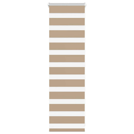 Zebra Blind Sand Brown 50x100 cm Fabric Width 45.9 cm Polyester