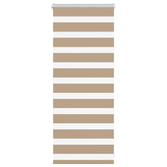 Zebra Blind Sand Brown 60x100 cm Fabric Width 55.9 cm Polyester