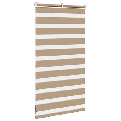 Zebra Blind Sand Brown 70x100 cm Fabric Width 65.9 cm Polyester