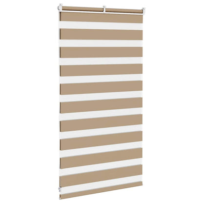 Zebra Blind Sand Brown 75x100 cm Fabric Width 70.9 cm Polyester