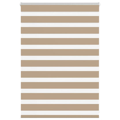 Zebra Blind Sand Brown 95x100 cm Fabric Width 90.9 cm Polyester