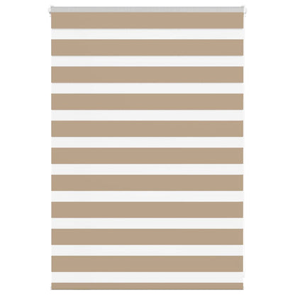 Zebra Blind Sand Brown 95x100 cm Fabric Width 90.9 cm Polyester