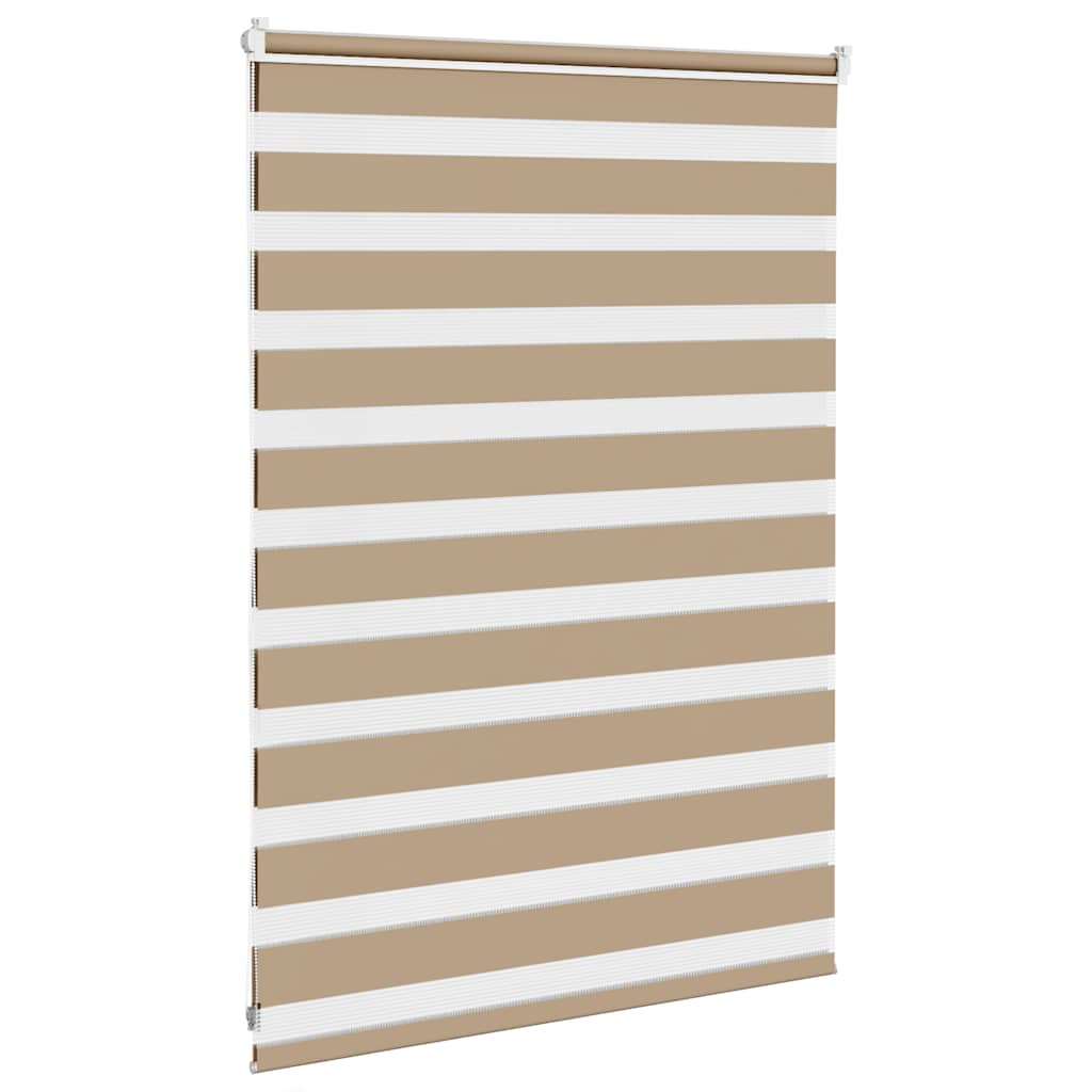 Zebra Blind Sand Brown 95x100 cm Fabric Width 90.9 cm Polyester