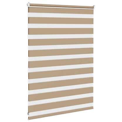 Zebra Blind Sand Brown 95x100 cm Fabric Width 90.9 cm Polyester