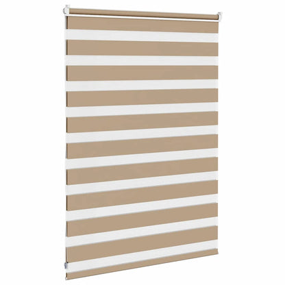 Zebra Blind Sand Brown 100x100 cm Fabric Width 95.9 cm Polyester