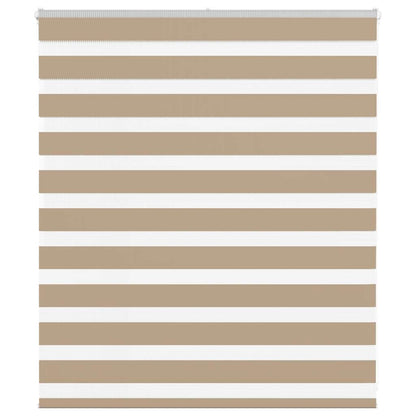 Zebra Blind Sand Brown 120x100 cm Fabric Width 115.9 cm Polyester