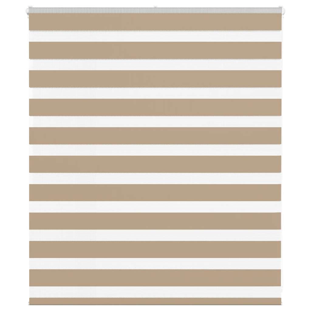 Zebra Blind Sand Brown 125x100 cm Fabric Width 120.9 cm Polyester