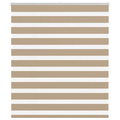 Zebra Blind Sand Brown 125x100 cm Fabric Width 120.9 cm Polyester