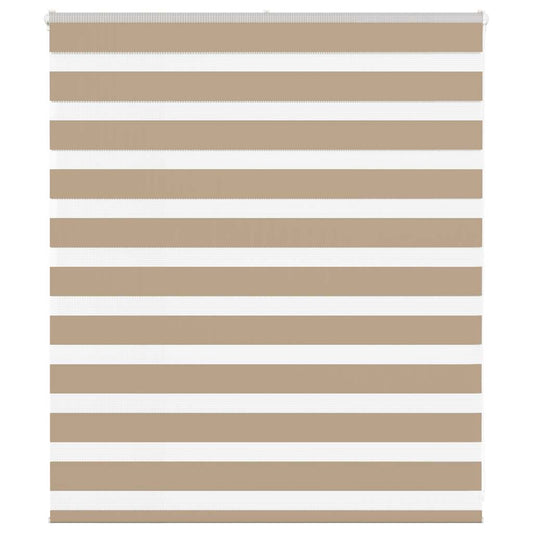 Zebra Blind Sand Brown 130x100 cm Fabric Width 125.9 cm Polyester