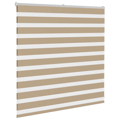 Zebra Blind Sand Brown 145x100 cm Fabric Width 140.9 cm Polyester