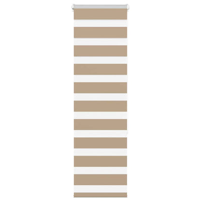 Zebra Blind Sand Brown 45x150 cm Fabric Width 40.9 cm Polyester