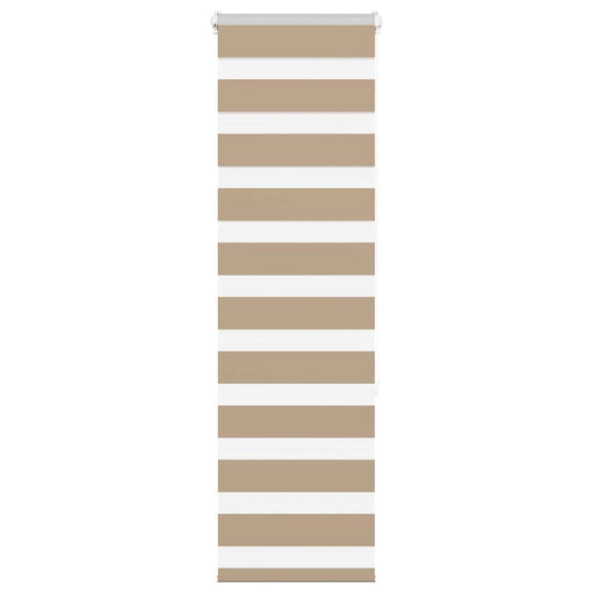 Zebra Blind Sand Brown 50x150 cm Fabric Width 45.9 cm Polyester