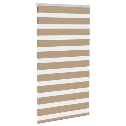 Zebra Blind Sand Brown 75x150 cm Fabric Width 70.9 cm Polyester