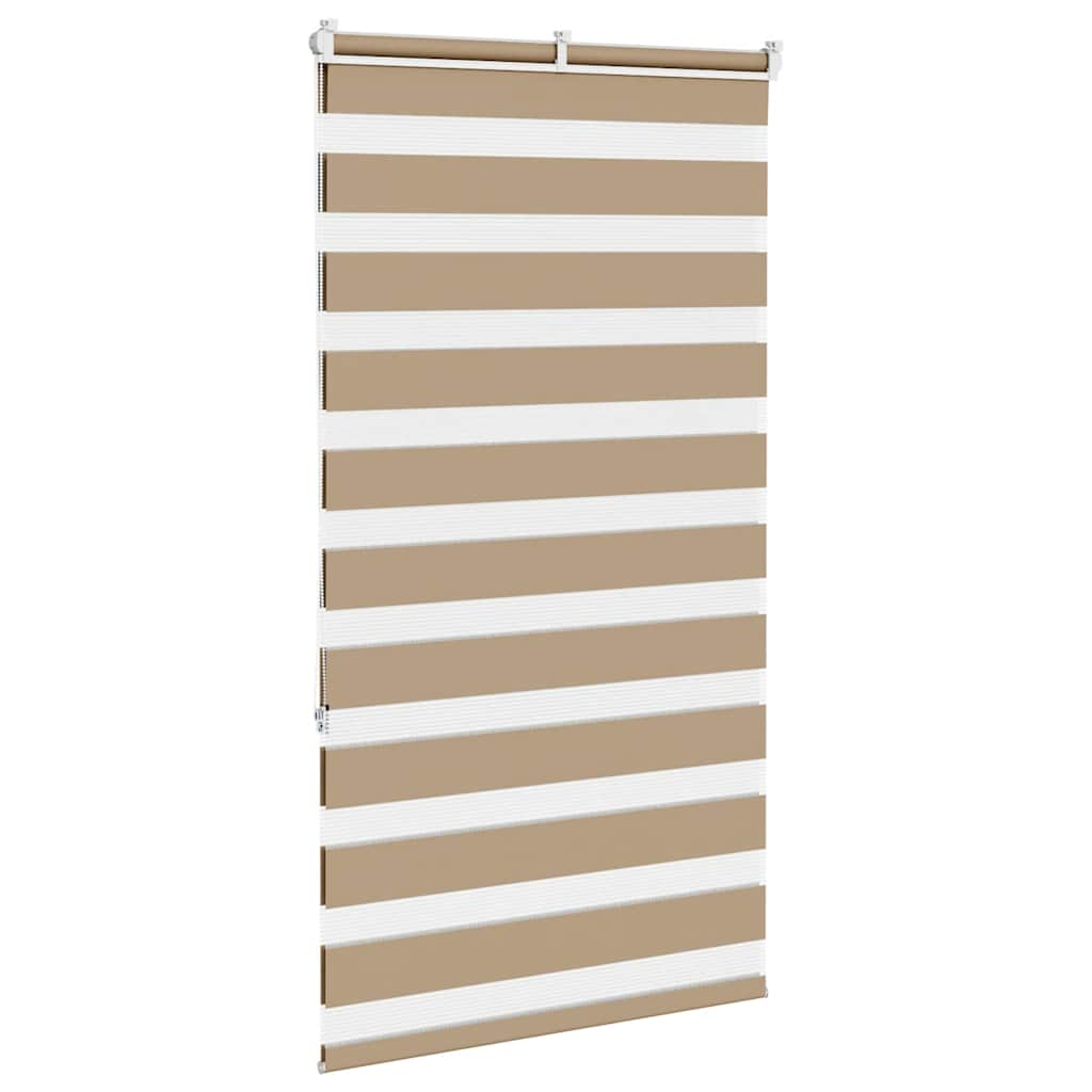 Zebra Blind Sand Brown 75x150 cm Fabric Width 70.9 cm Polyester