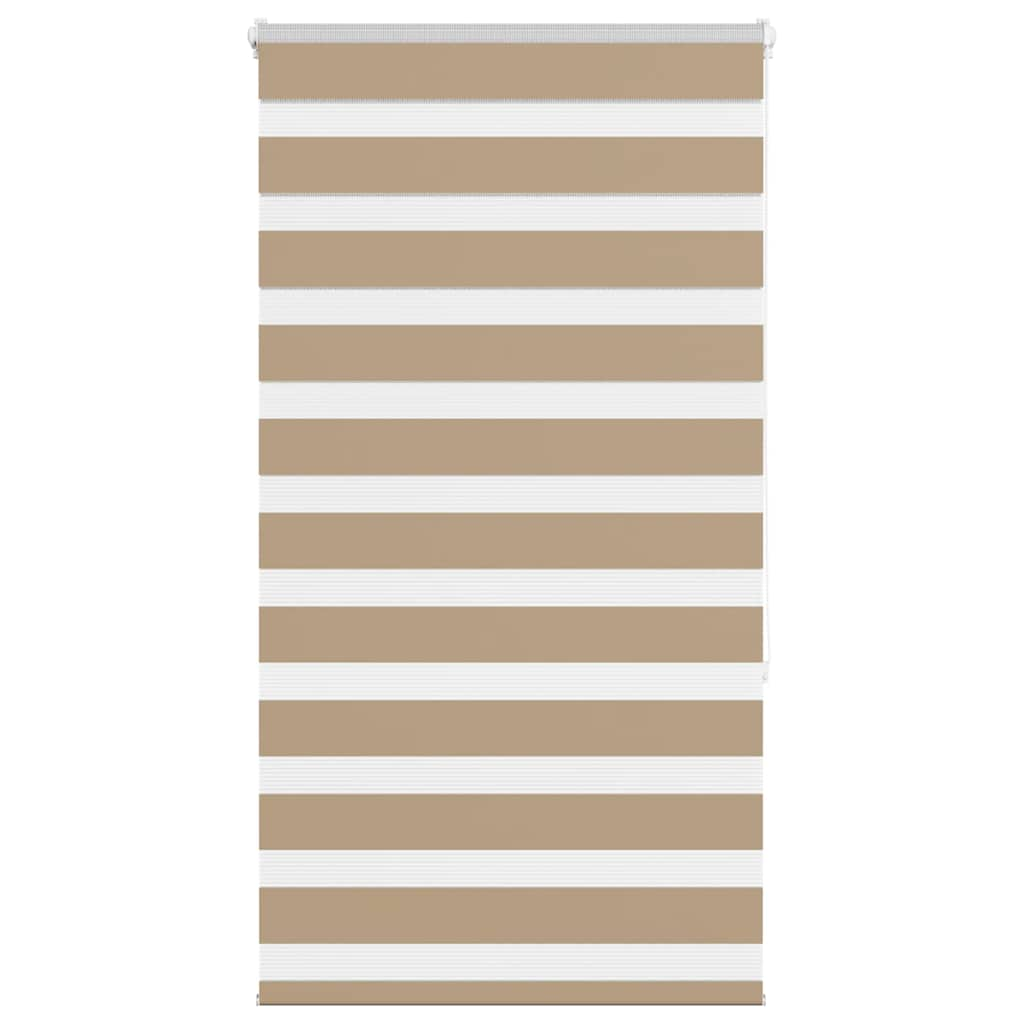 Zebra Blind Sand Brown 80x150 cm Fabric Width 75.9 cm Polyester