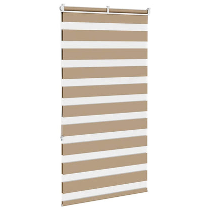 Zebra Blind Sand Brown 90x150 cm Fabric Width 85.9 cm Polyester