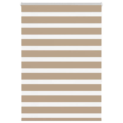 Zebra Blind Sand Brown 95x150 cm Fabric Width 90.9 cm Polyester