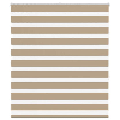 Zebra Blind Sand Brown 125x150 cm Fabric Width 120.9 cm Polyester