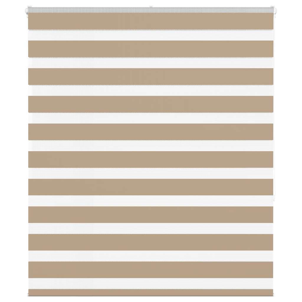Zebra Blind Sand Brown 130x150 cm Fabric Width 125.9 cm Polyester
