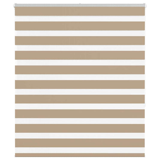 Zebra Blind Sand Brown 130x150 cm Fabric Width 125.9 cm Polyester