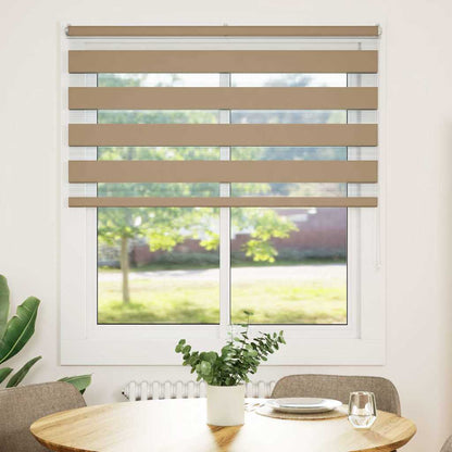 Zebra Blind Sand Brown 130x150 cm Fabric Width 125.9 cm Polyester