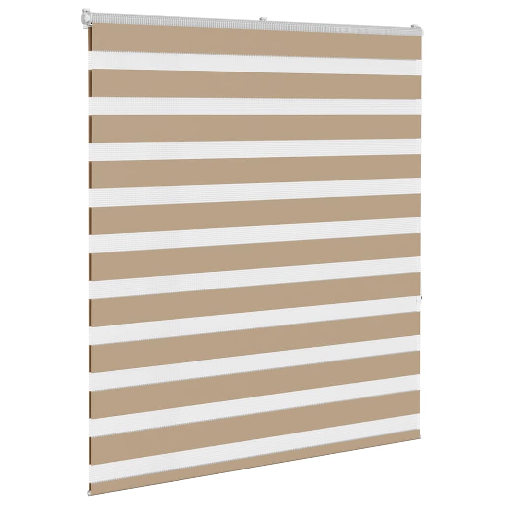 Zebra Blind Sand Brown 130x150 cm Fabric Width 125.9 cm Polyester