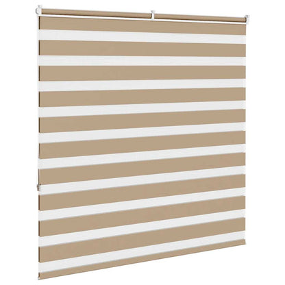 Zebra Blind Sand Brown 145x150 cm Fabric Width 140.9 cm Polyester