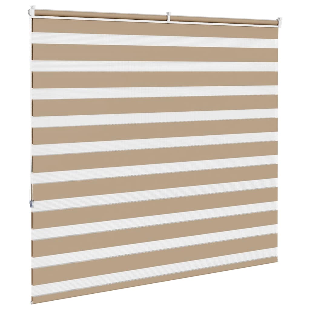 Zebra Blind Sand Brown 160x150 cm Fabric Width 155.9 cm Polyester