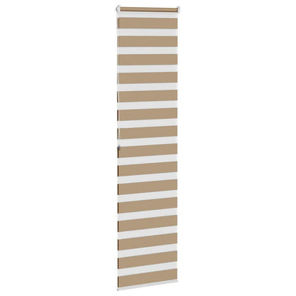 Zebra Blind Sand Brown 55x200 cm Fabric Width 50.9 cm Polyester