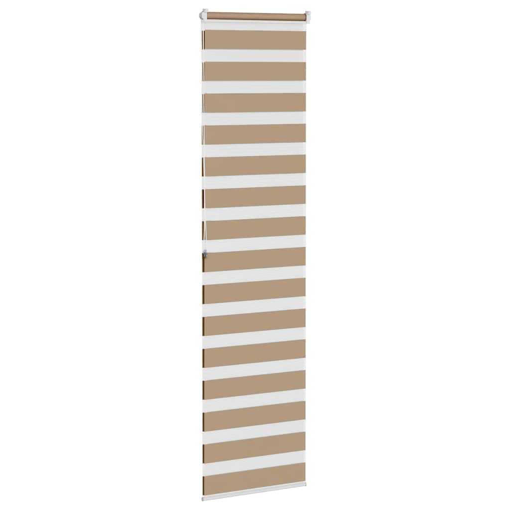 Zebra Blind Sand Brown 65x200 cm Fabric Width 60.9 cm Polyester