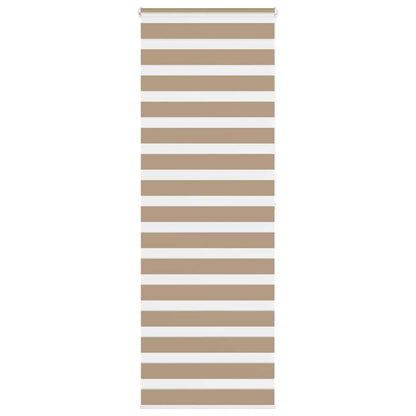 Zebra Blind Sand Brown 70x200 cm Fabric Width 65.9 cm Polyester