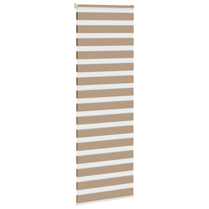 Zebra Blind Sand Brown 75x200 cm Fabric Width 70.9 cm Polyester