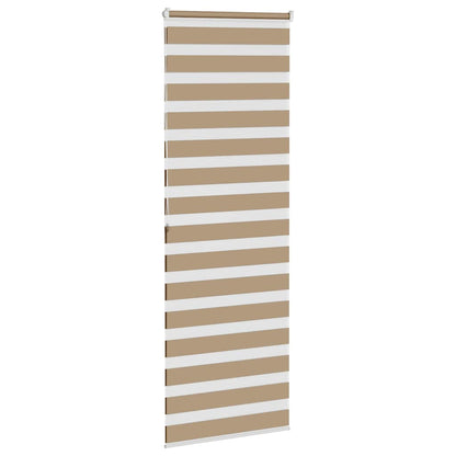 Zebra Blind Sand Brown 85x200 cm Fabric Width 80.9 cm Polyester