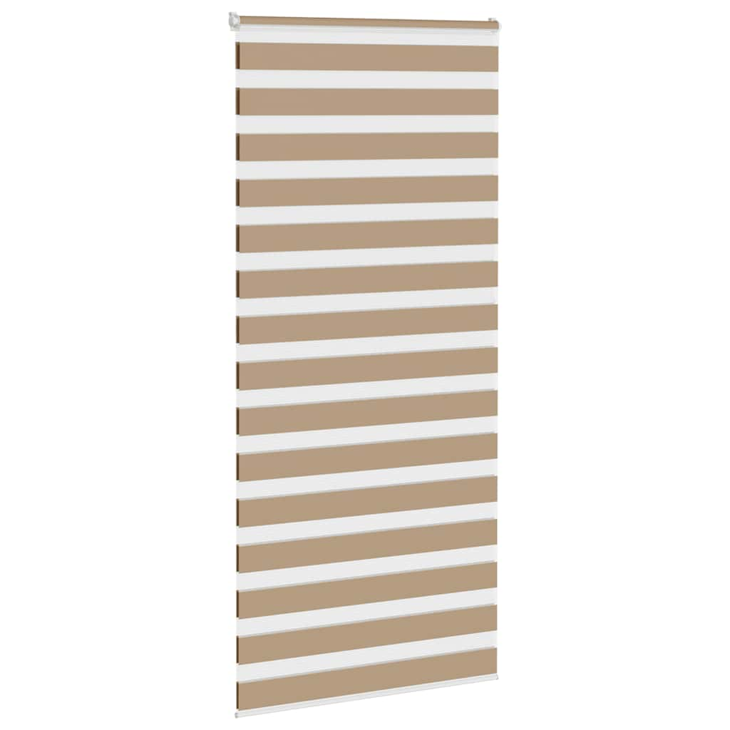 Zebra Blind Sand Brown 95x200 cm Fabric Width 90.9 cm Polyester