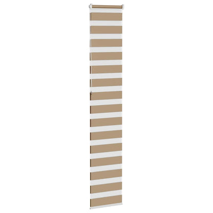 Zebra Blind Sand Brown 50x230 cm Fabric Width 45.9 cm Polyester