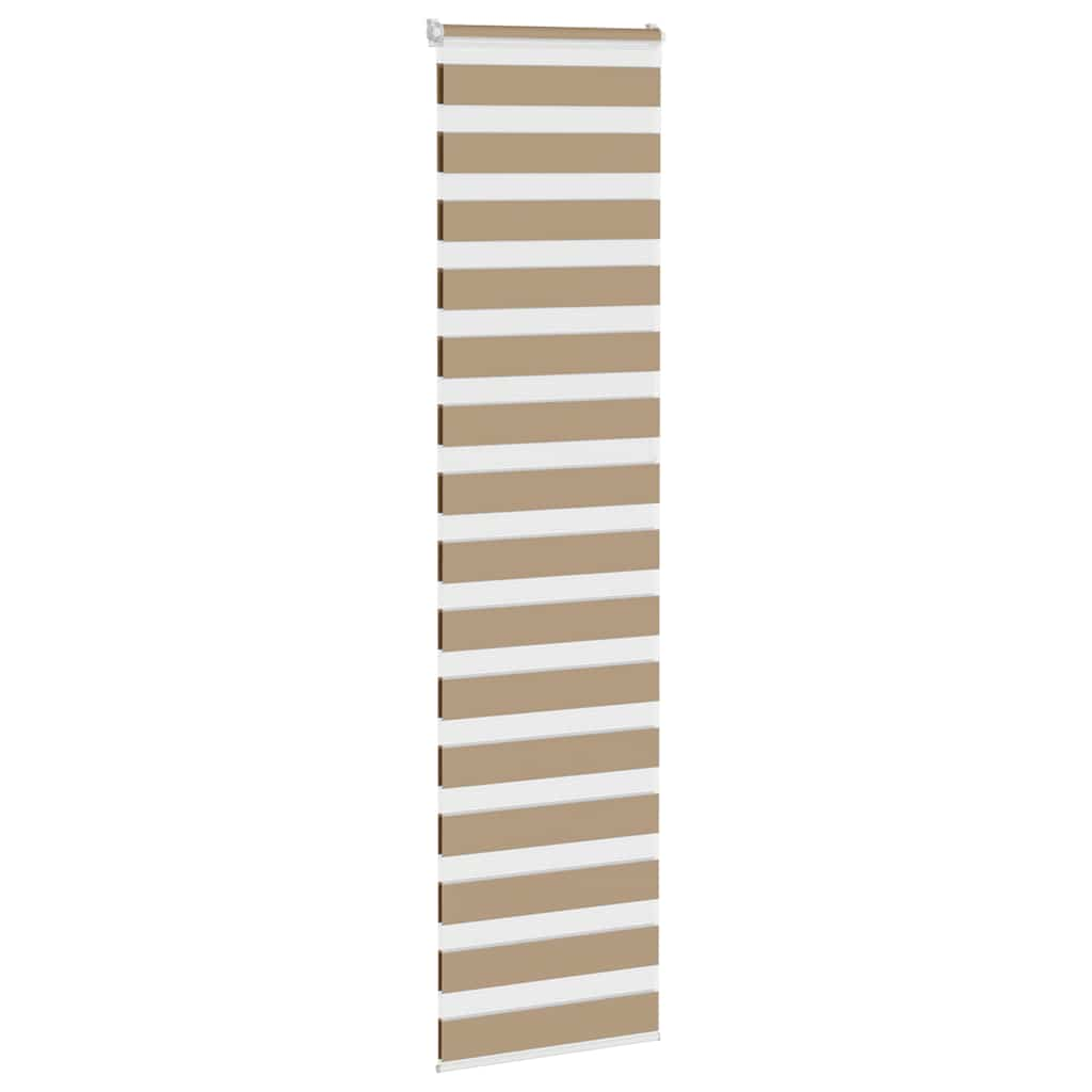 Zebra Blind Sand Brown 65x230 cm Fabric Width 60.9 cm Polyester