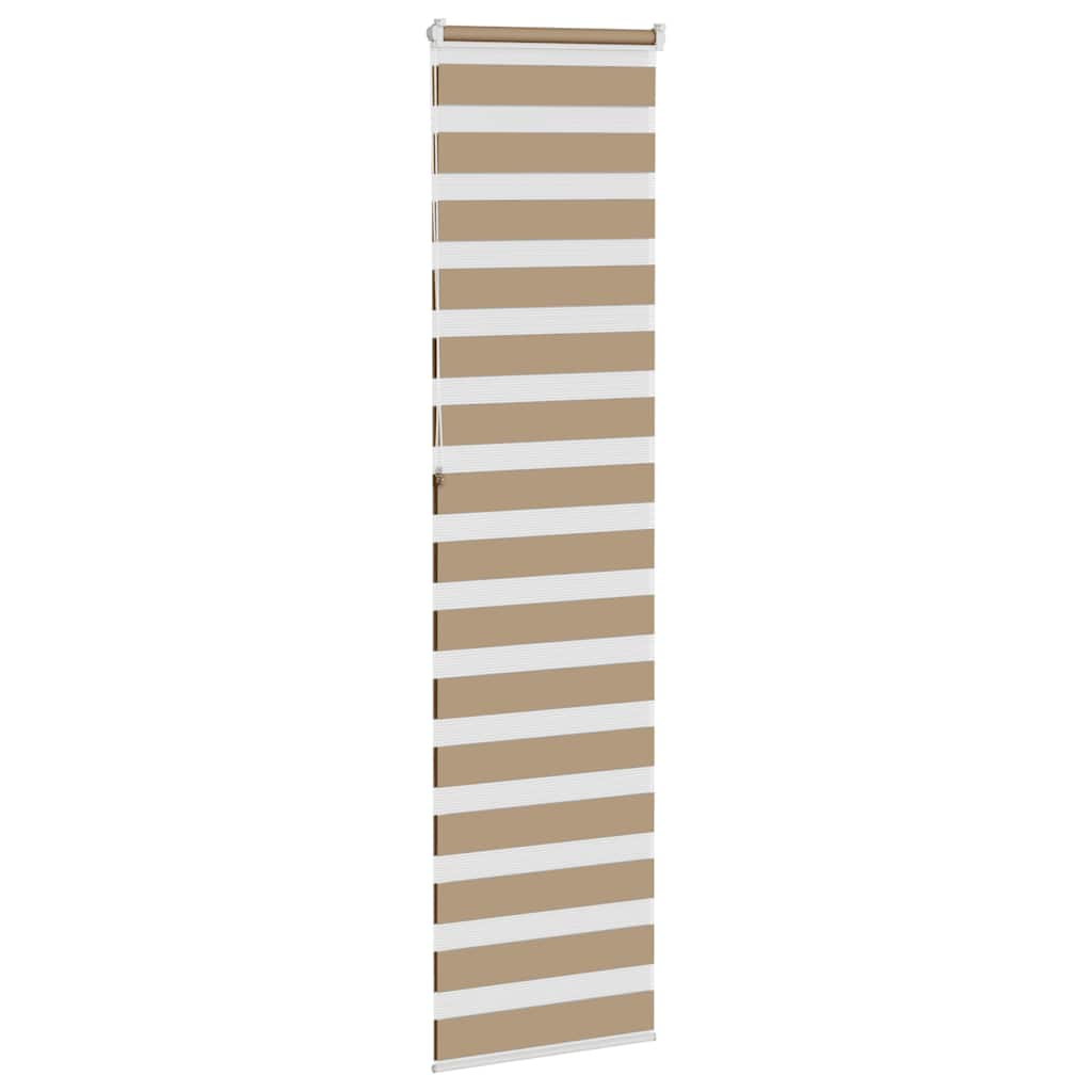 Zebra Blind Sand Brown 65x230 cm Fabric Width 60.9 cm Polyester