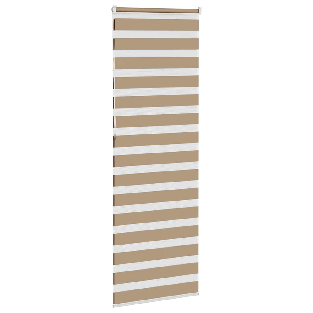 Zebra Blind Sand Brown 70x230 cm Fabric Width 65.9 cm Polyester