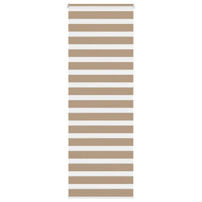 Zebra Blind Sand Brown 75x230 cm Fabric Width 70.9 cm Polyester